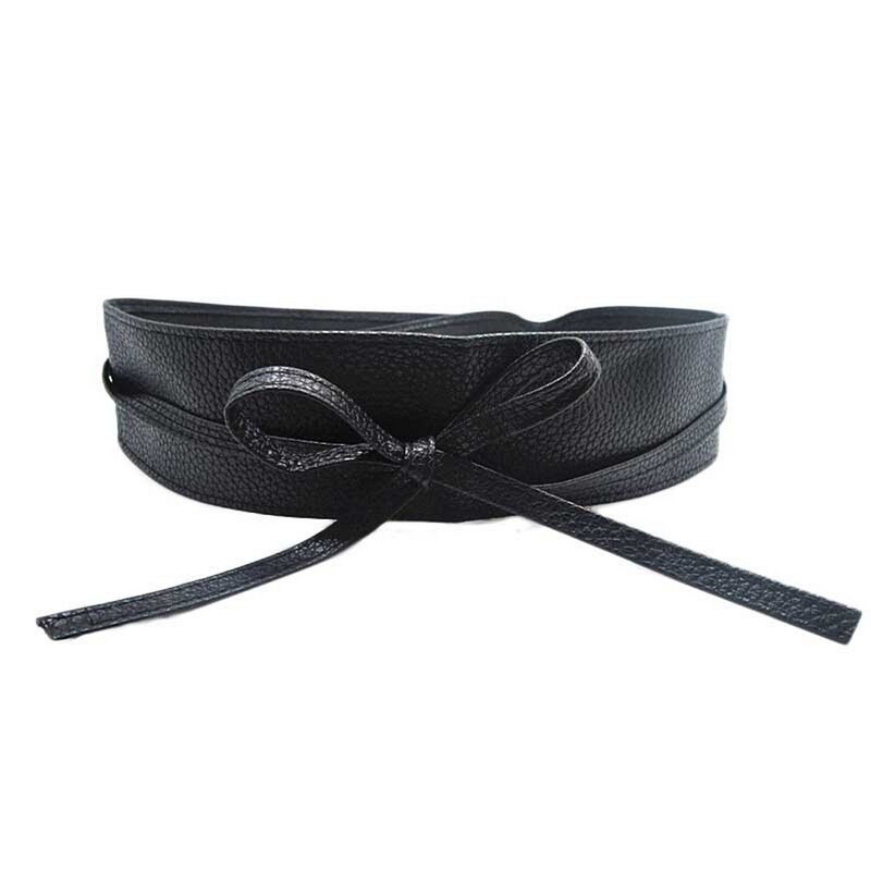1PC-Fashion-Spring-Autumn-Women-Lady-Metallic-Color-Soft-Leather-Wide-Belt-Self-Tie-Wrap-Waist-4