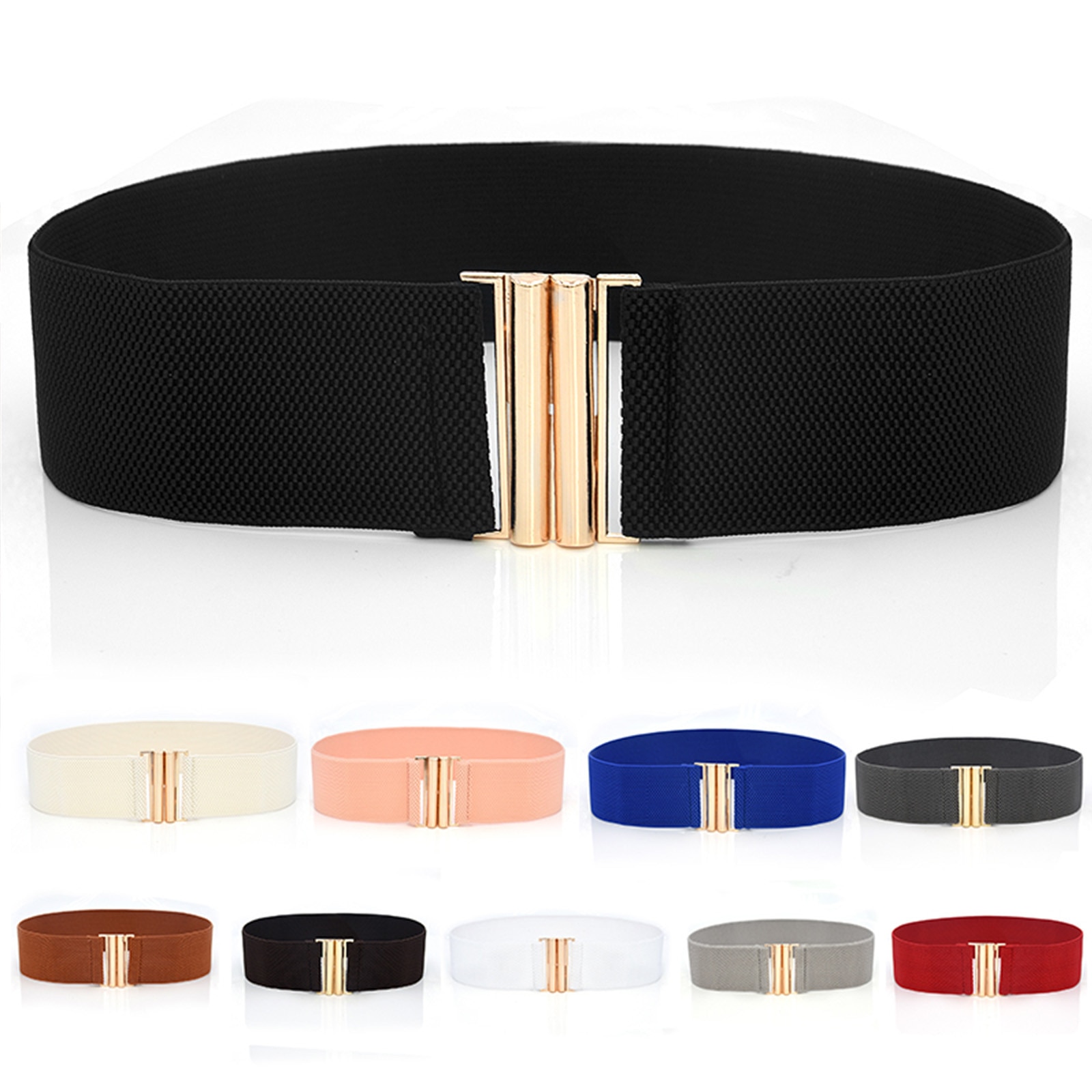 Women-Elastic-Band-Wide-Belts-Fashion-Evening-dress-Down-Coat-Waist-Belt-Female-Buckle-Black-Strap-1
