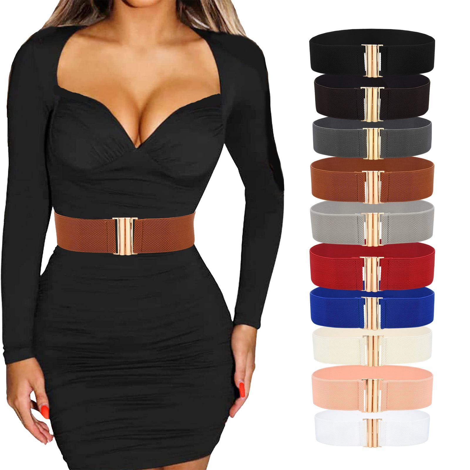 Women Fashion Coat Waist Belt