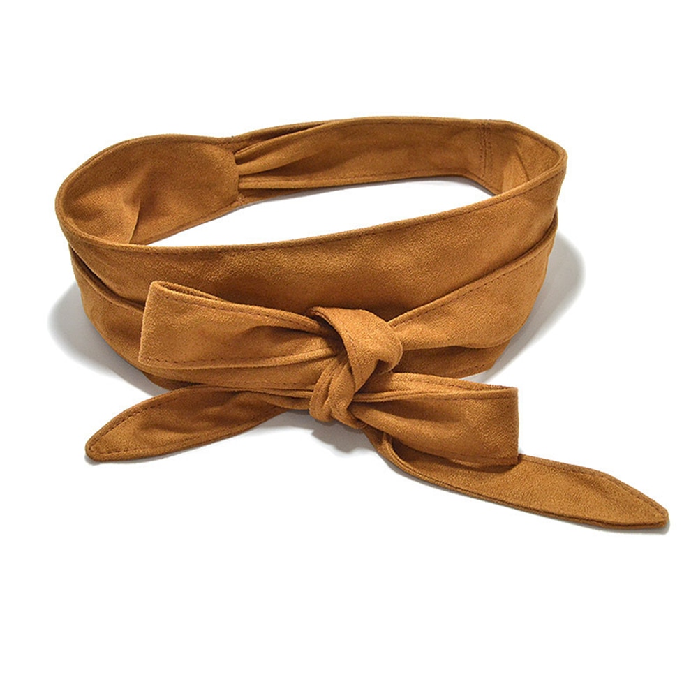 Womens-Soft-Velvet-Wrap-Around-Obi-Belt-Waist-Boho-Band-Wide-Belt-Women-Obi-Belt-Solid-5